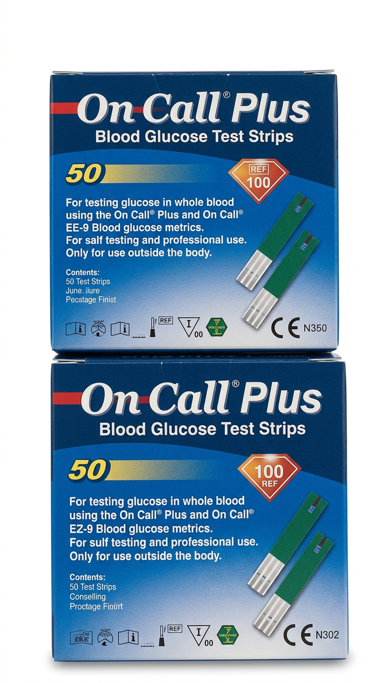 On Call Plus Blood Glucose Test Strips (50)